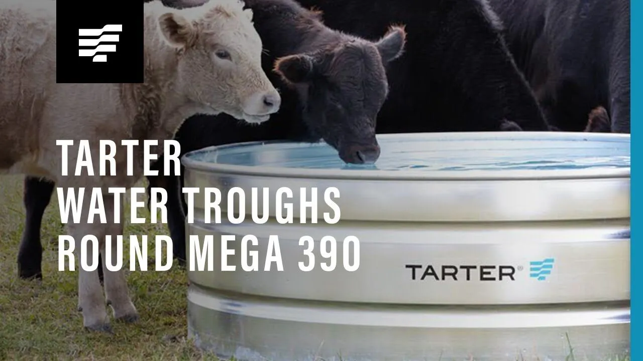 Round Mega 390 Water Trough - Galvanized Steel